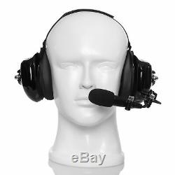 Two Way Radio Casque Avec Suppression De Bruit Pour Motorola Ht1000 Mt1500 Mt2000