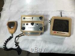 Vintage Motorola Radio À Deux Voies Avec Scanner, Motran, Motrac, Mocom, Mocom-70