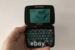 Vintage Skytel Motorola Timeport Noir P935 Bi-sens Pager Working Pagewriter 2wp