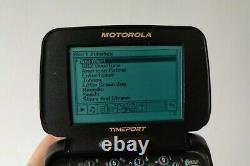 Vintage Skytel Motorola Timeport Noir P935 Bi-sens Pager Working Pagewriter 2wp