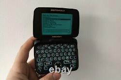 Vintage Skytel Motorola Timeport Noir P935 Bi-sens Pager Working Pagewriter 2wp