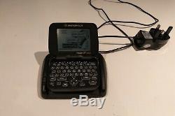 Vintage Skytel Motorola Timeport Noir P935 Téléavertisseur Bidirectionnel De Travail Pagewriter 2wp