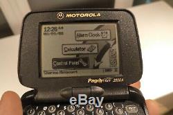 Vintage Skytel Motorola Timeport Noir P935 Téléavertisseur Bidirectionnel De Travail Pagewriter 2wp